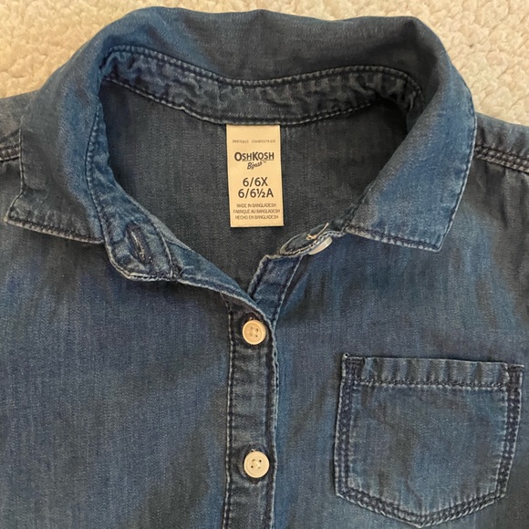 Carter’s 6/6X Denim Button-up and tulle dress. Excellent condition. - Picture 7 of 12